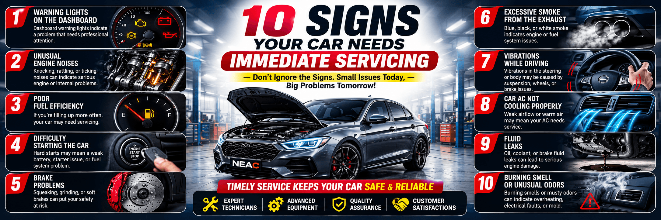 10 Signs Your Car Needs Immediate Servicing (2026 Guide)