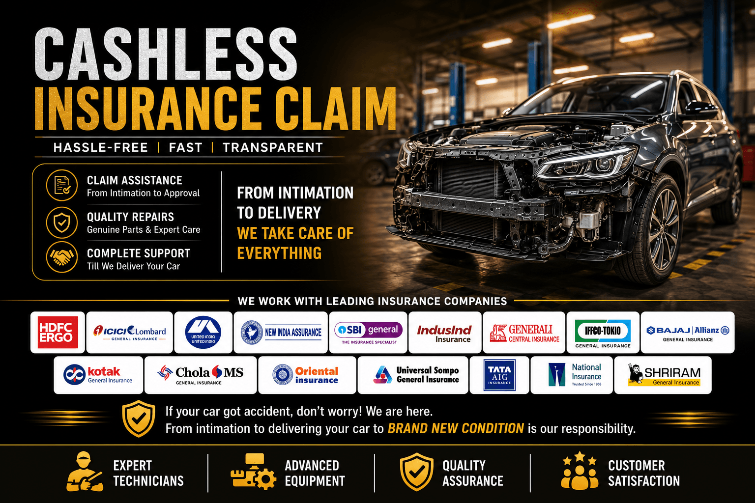 Cashless Car Insurance Claim in Guwahati